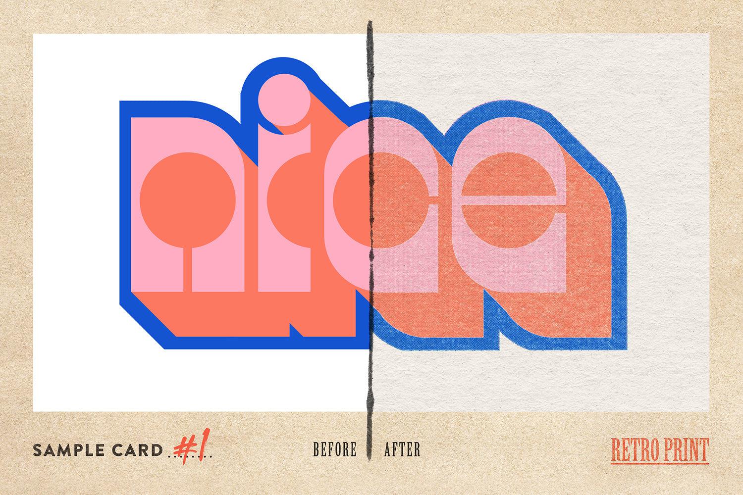 Retro Print Texture Effect