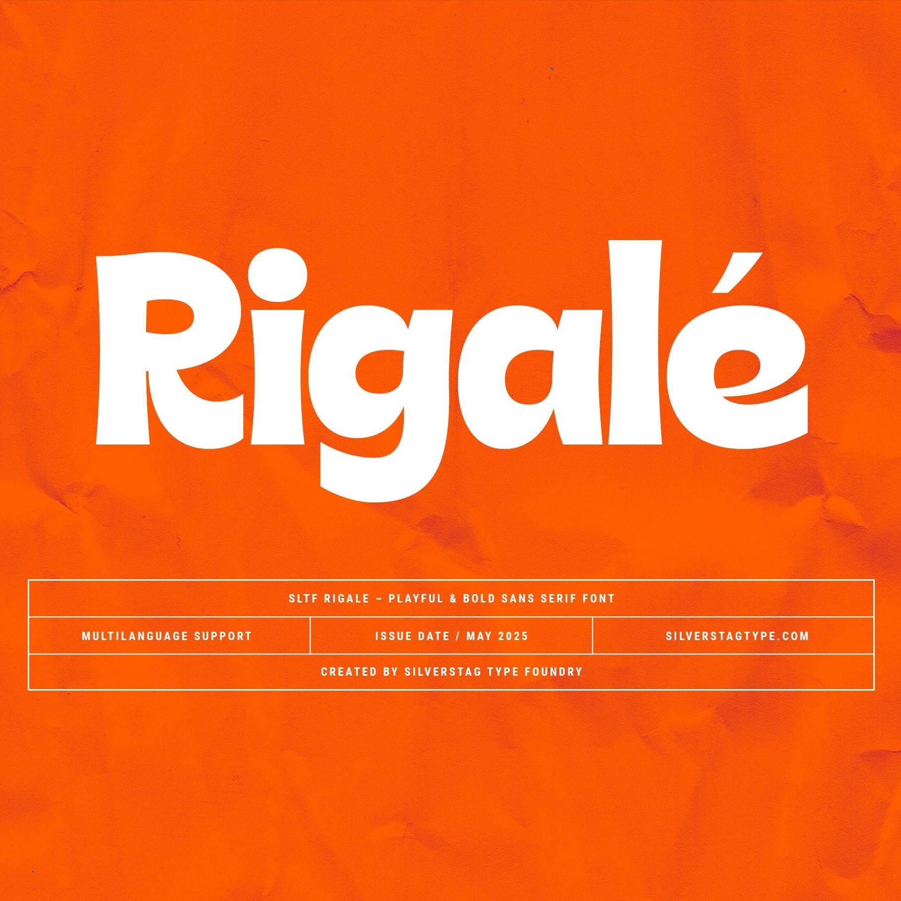 Rigalé – Playful & Bold Sans Serif