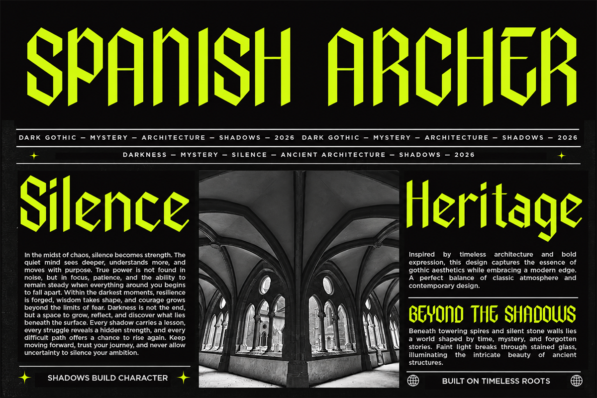 Roamers Scream - Decorative Condensed Sans Serif Font by Say Studio, preview 2