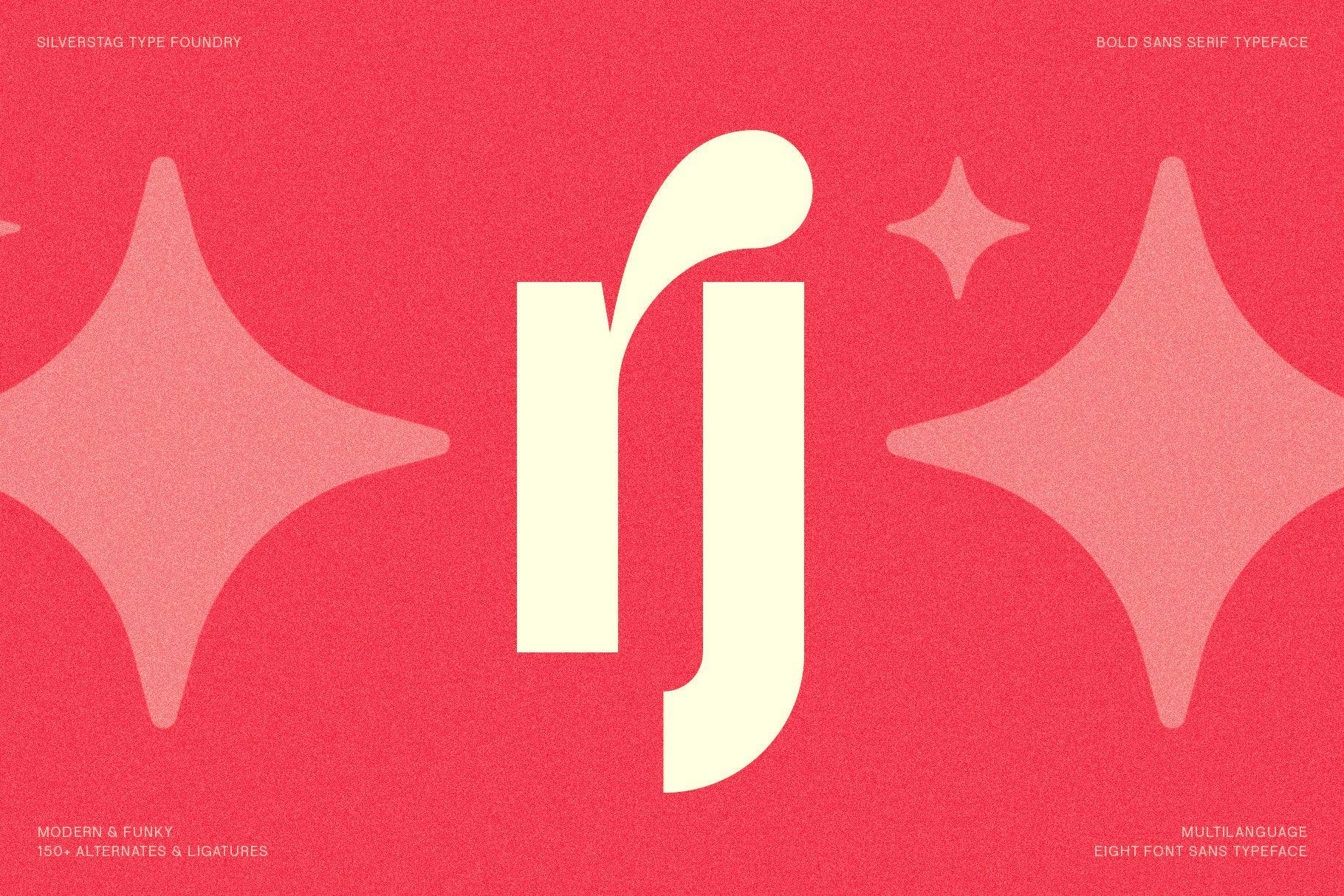 ROCKFALL - Bold Ligature Typeface