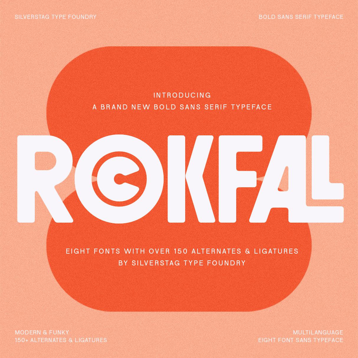 ROCKFALL - Bold Ligature Typeface