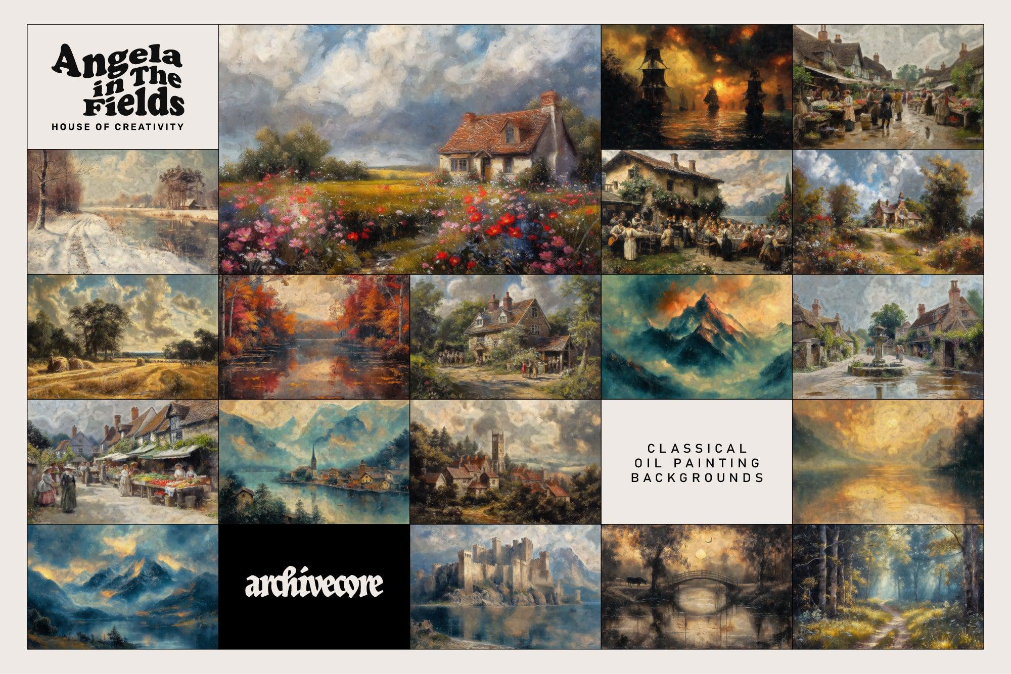 ROMANTIC LANDS Vintage Backgrounds