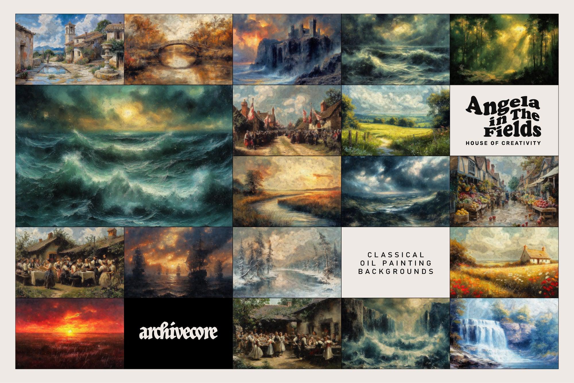 ROMANTIC LANDS Vintage Backgrounds