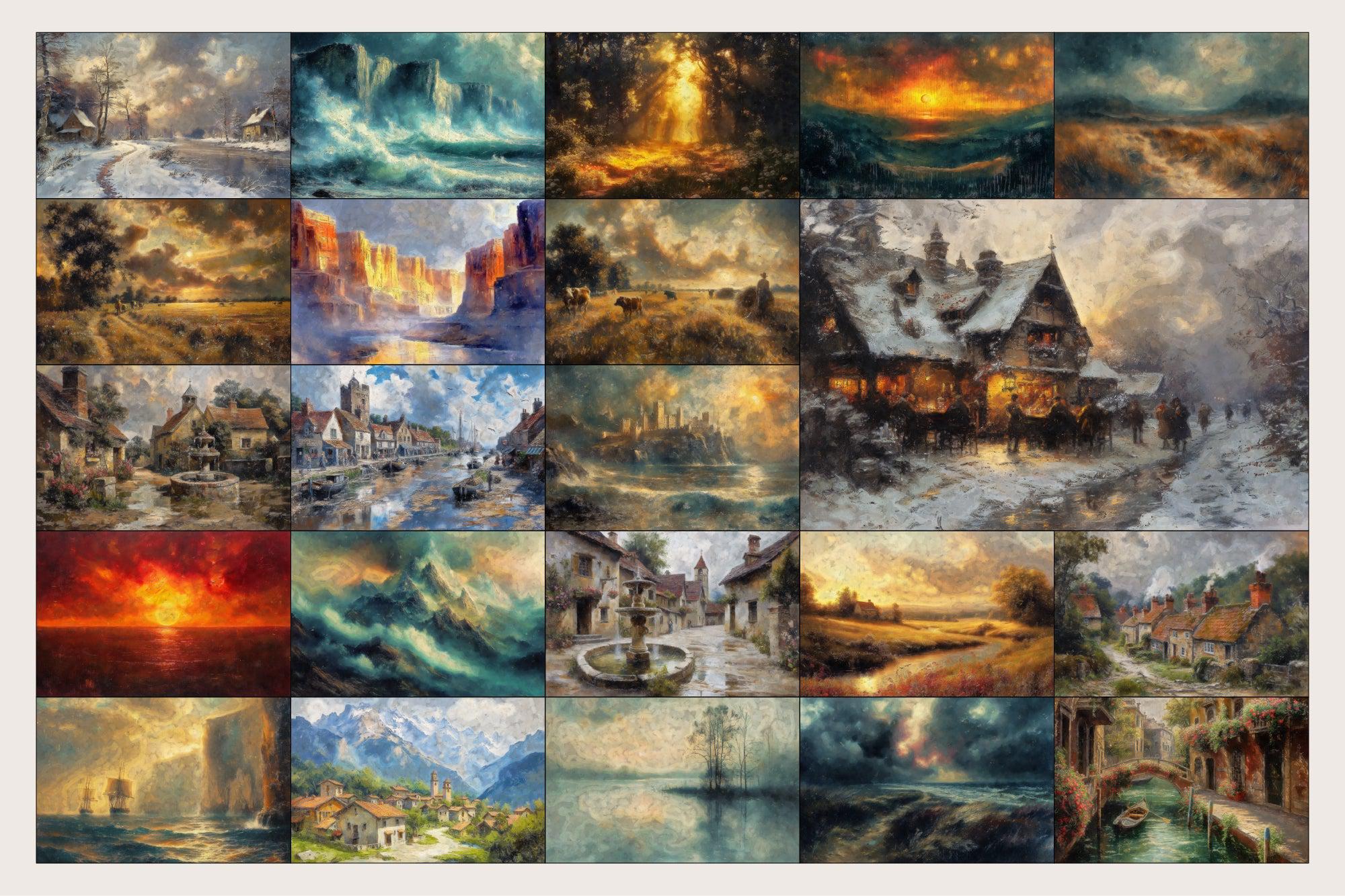 ROMANTIC LANDS Vintage Backgrounds