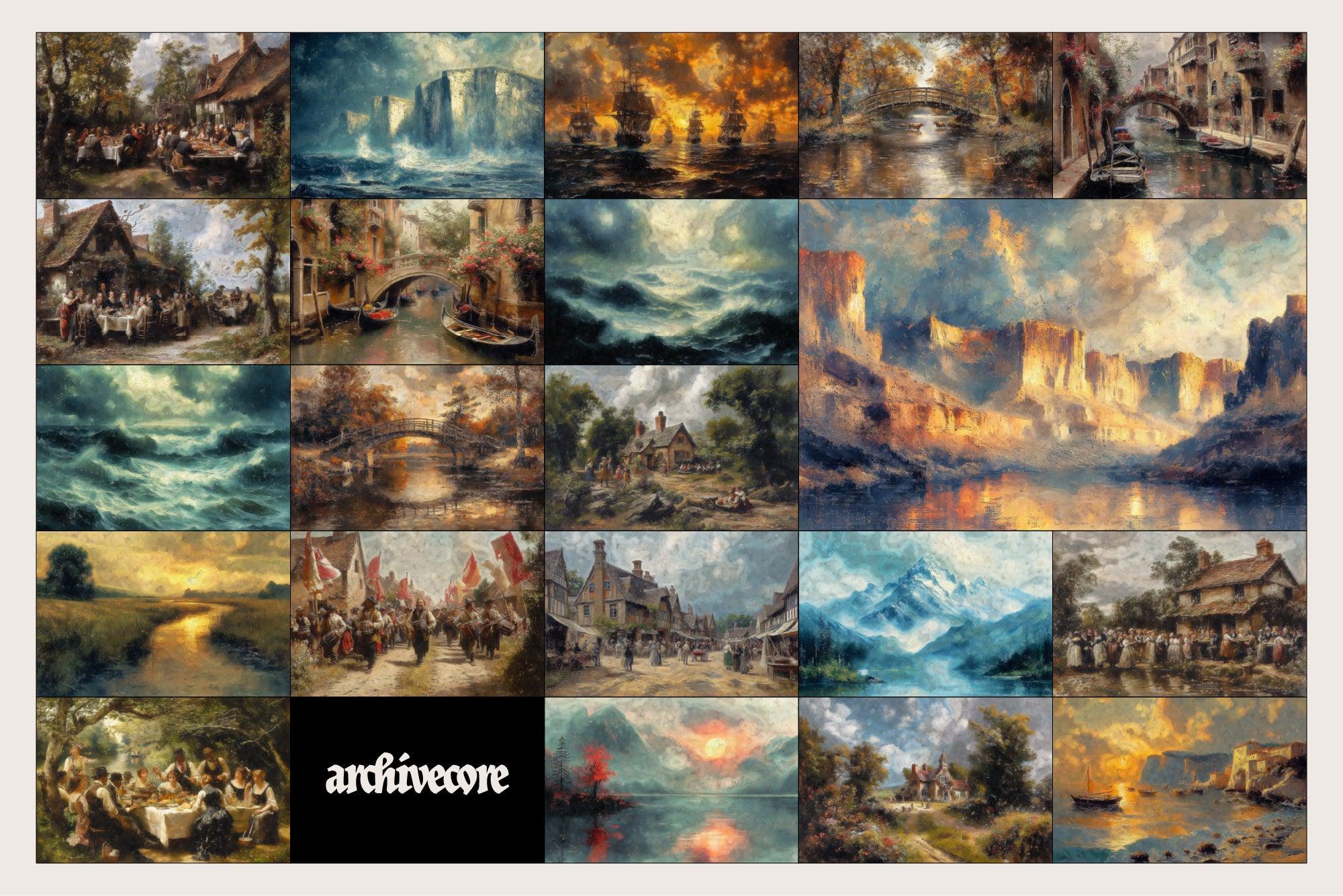 ROMANTIC LANDS Vintage Backgrounds