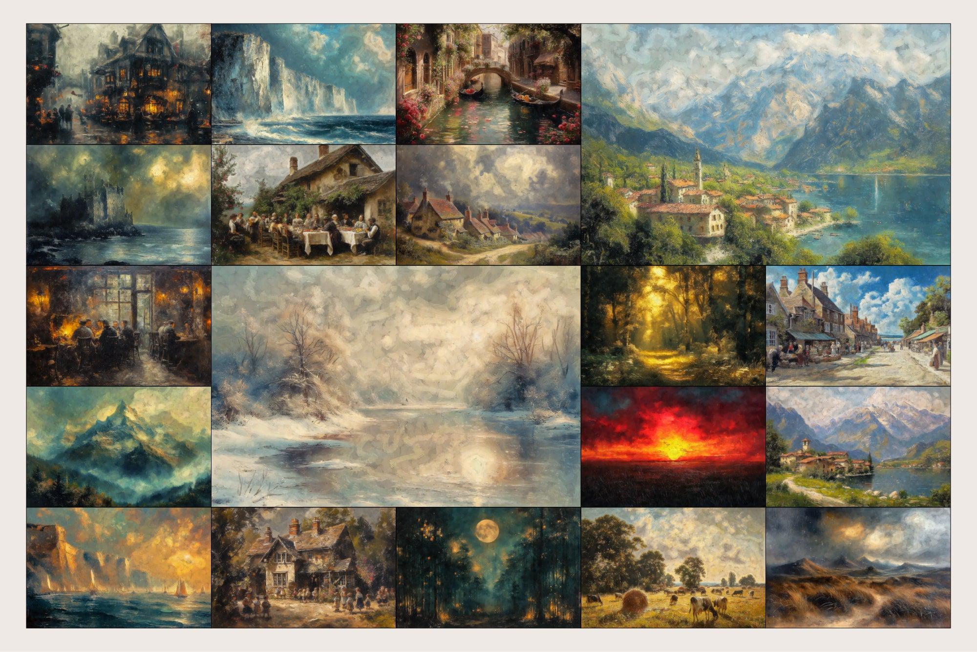 ROMANTIC LANDS Vintage Backgrounds