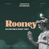 Rooney Retro Bold Serif Font
