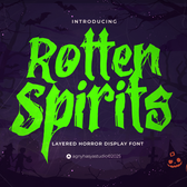 Rotten Spirits - Layered Horror Display Font