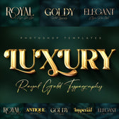 Royal Gold Lettering Text Effects