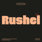 Rushel - Modern Bold Sans Serif Font