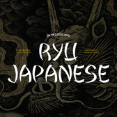 Ryu Japanese Oriental Creative Type Font