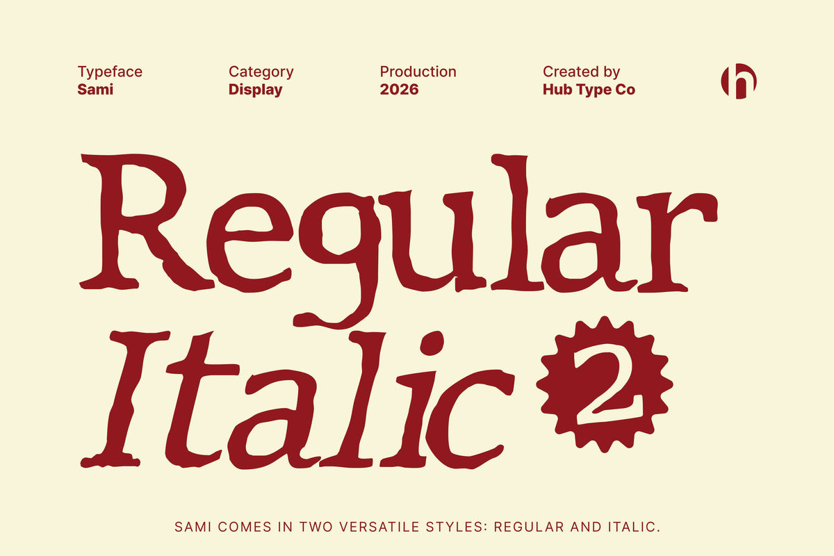 Sami — Whimsical & Hand-Crafted Display Typeface by Hub Type Co, preview 5