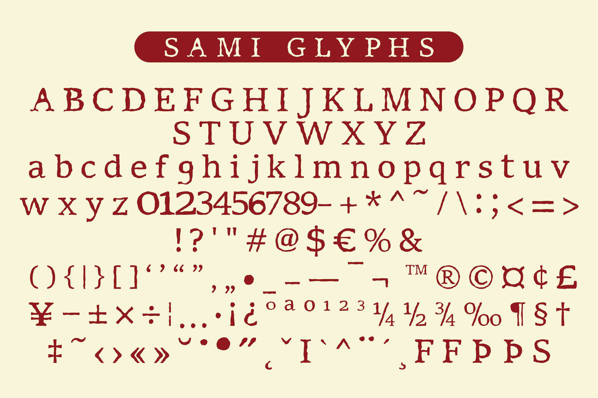 Sami — Whimsical & Hand-Crafted Display Typeface by Hub Type Co, preview 9
