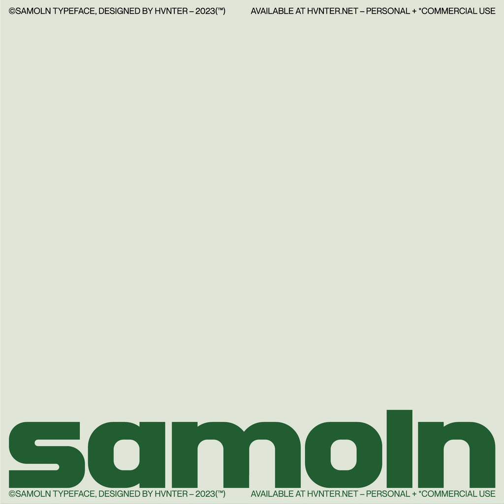 Thumbnail of Samoln Typeface