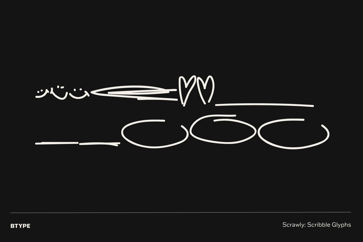 Scrawly Handwritten Marker Pen Font by BTYPE, preview 11