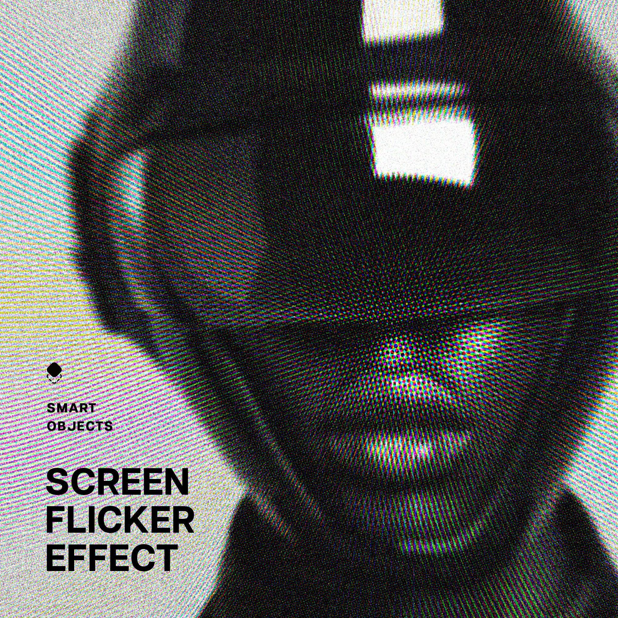 Screen Flicker Photo Effect