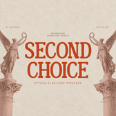 Second Choice - Vintage Slab Serif Font