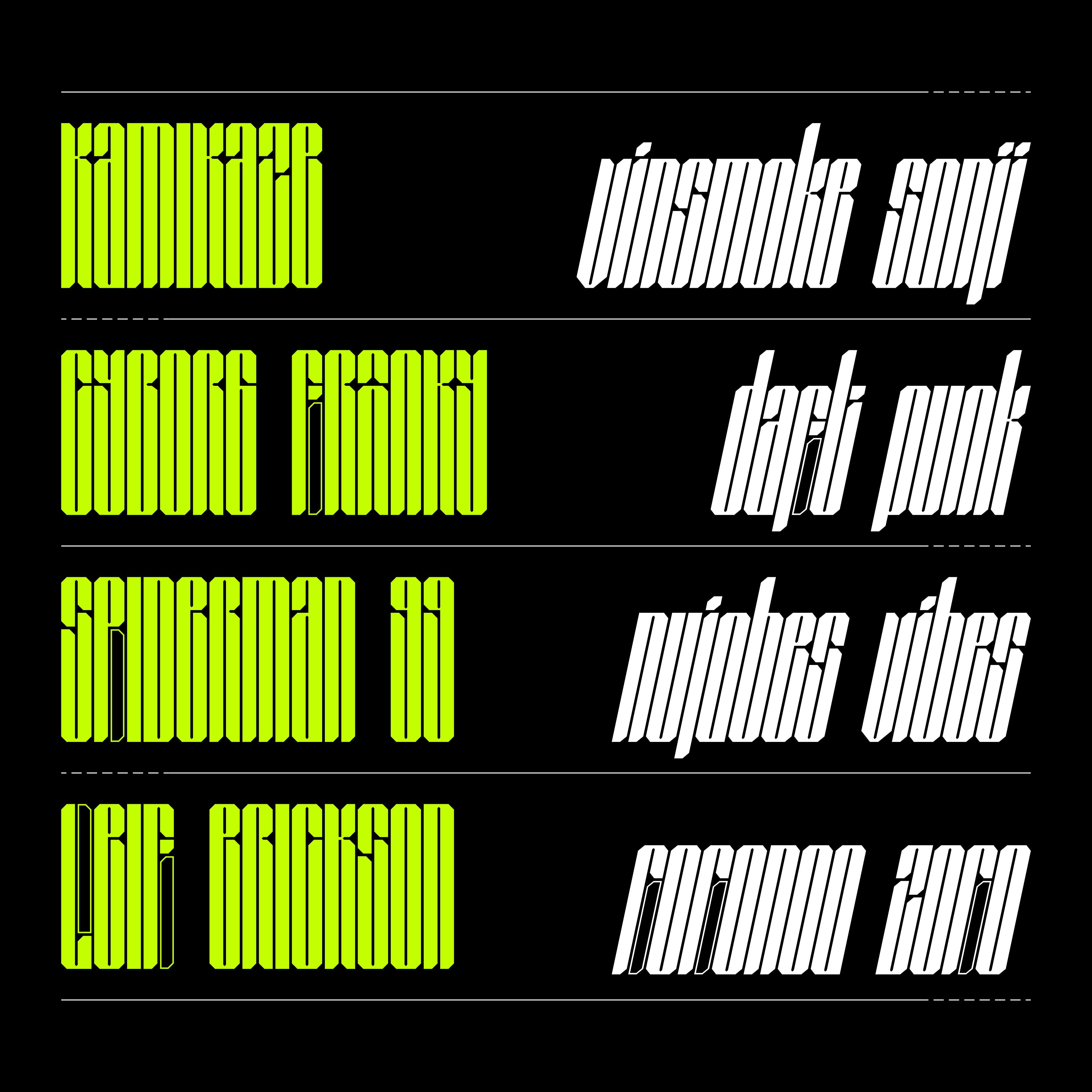 SEGAPUNK Typeface