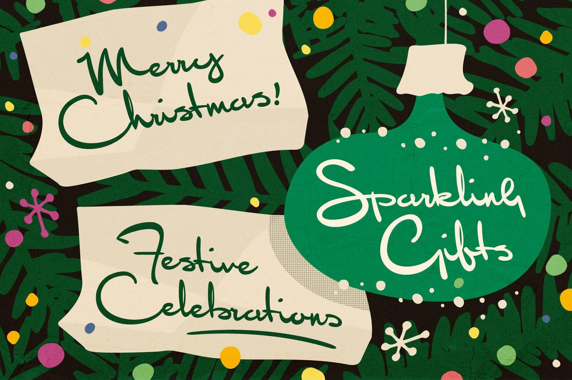 Sentimental Feeling - A Nostalgic Hand-Written Christmas Font