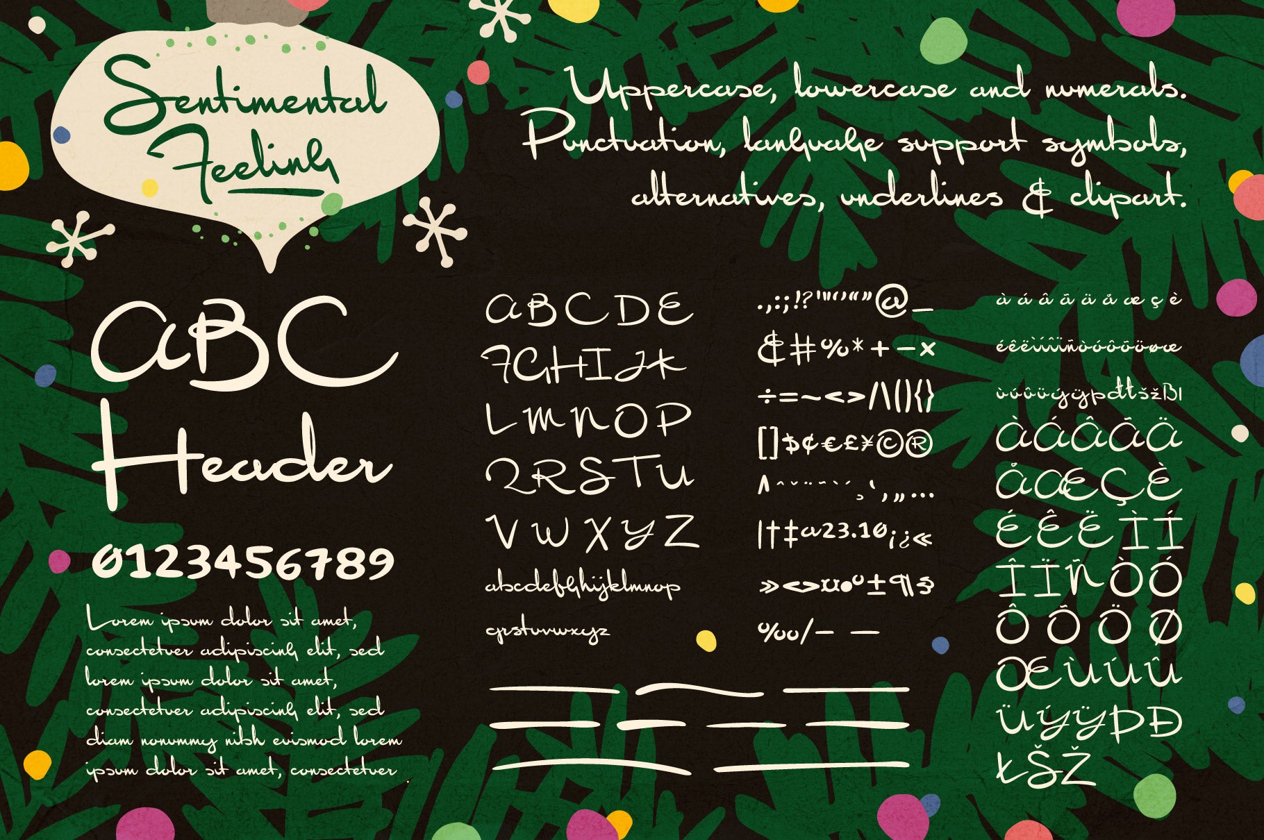 Sentimental Feeling - A Nostalgic Hand-Written Christmas Font