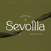 Sevoilla Elegant Serif Typeface Font