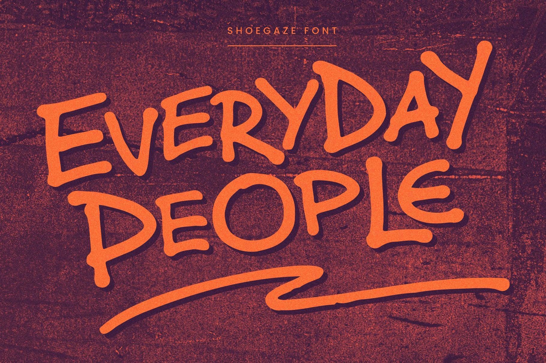 Shoegaze: 1990s Handwriting Font