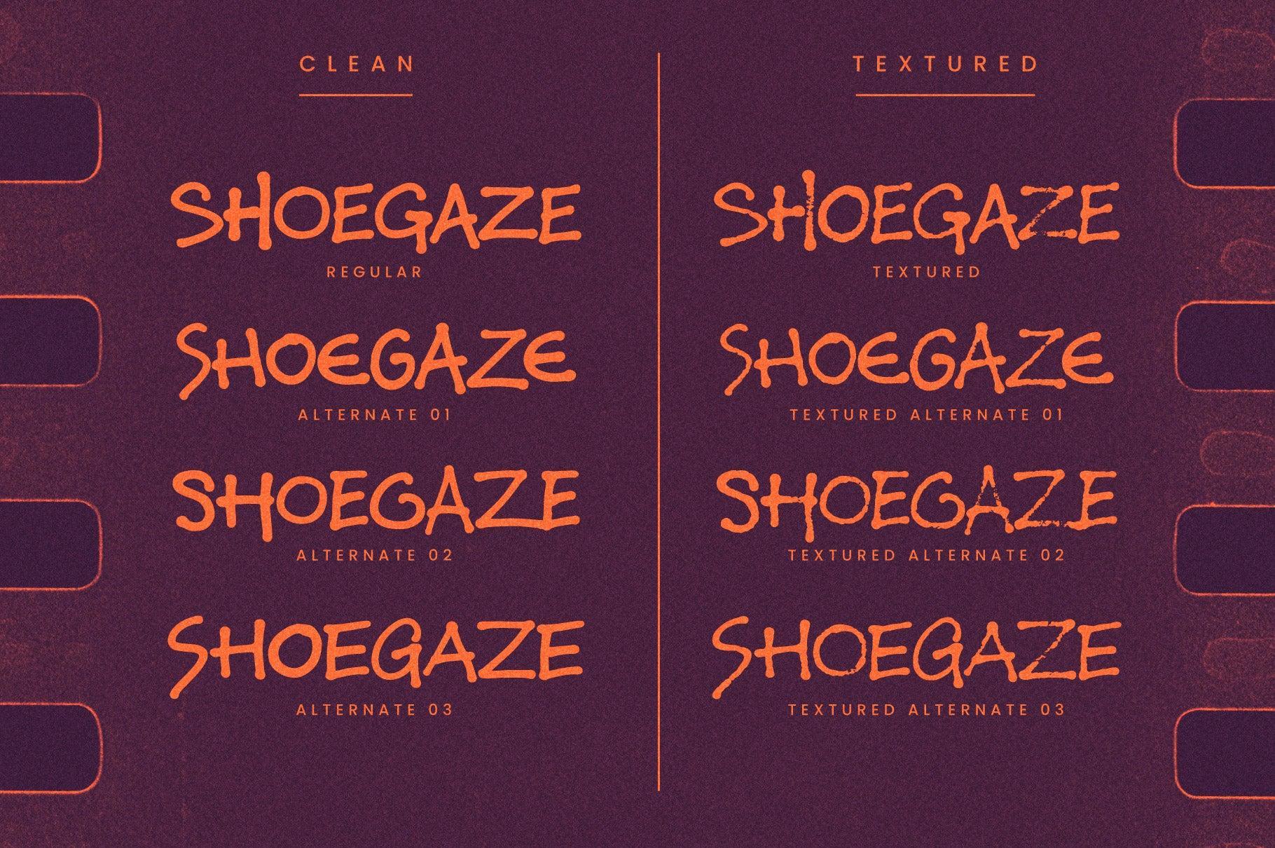 Shoegaze: 1990s Handwriting Font