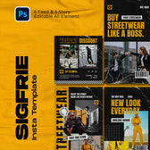Sigfrie Streetwear Fashion Instagram Template