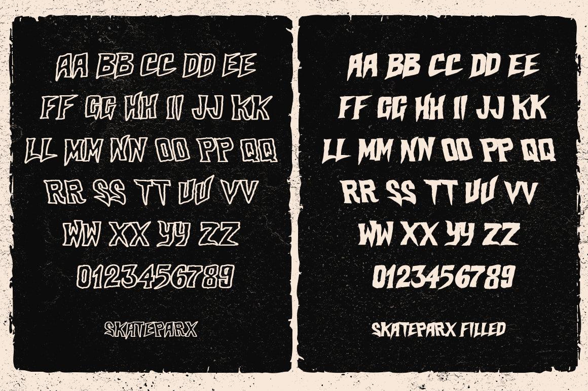 Skateparx Typeface