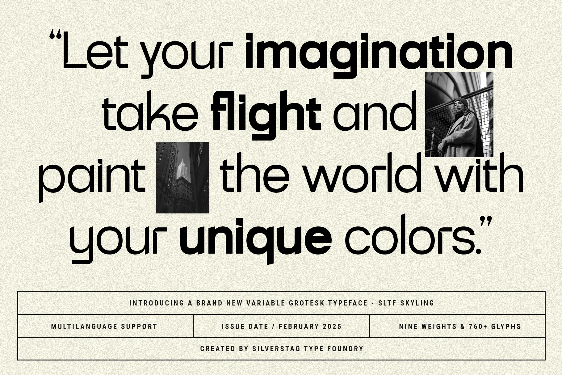 SLTF Skyling - Geometric Grotesk Sans Serif Typeface