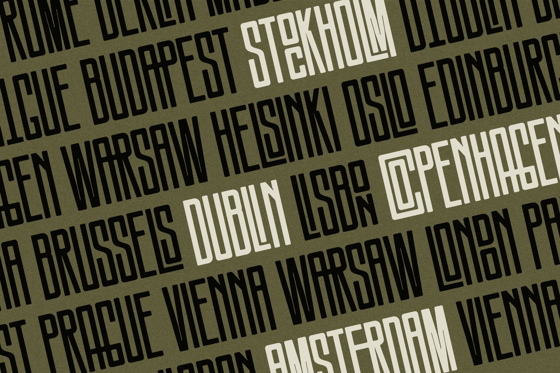 SLTF Snowpack - Ultra Condensed Typeface