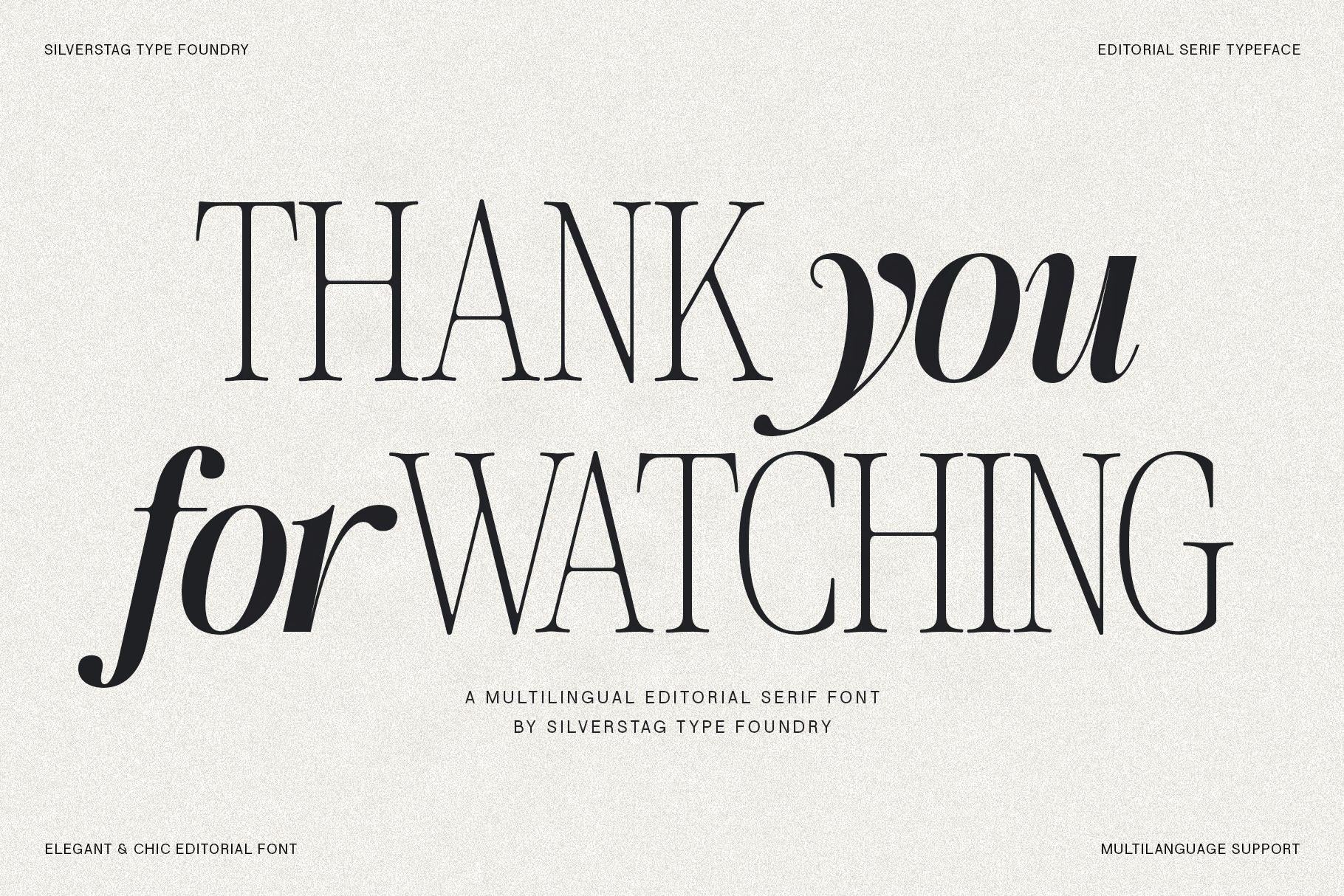 SLTF The Silver Editorial – A Nostalgic 18-Font Serif Typeface