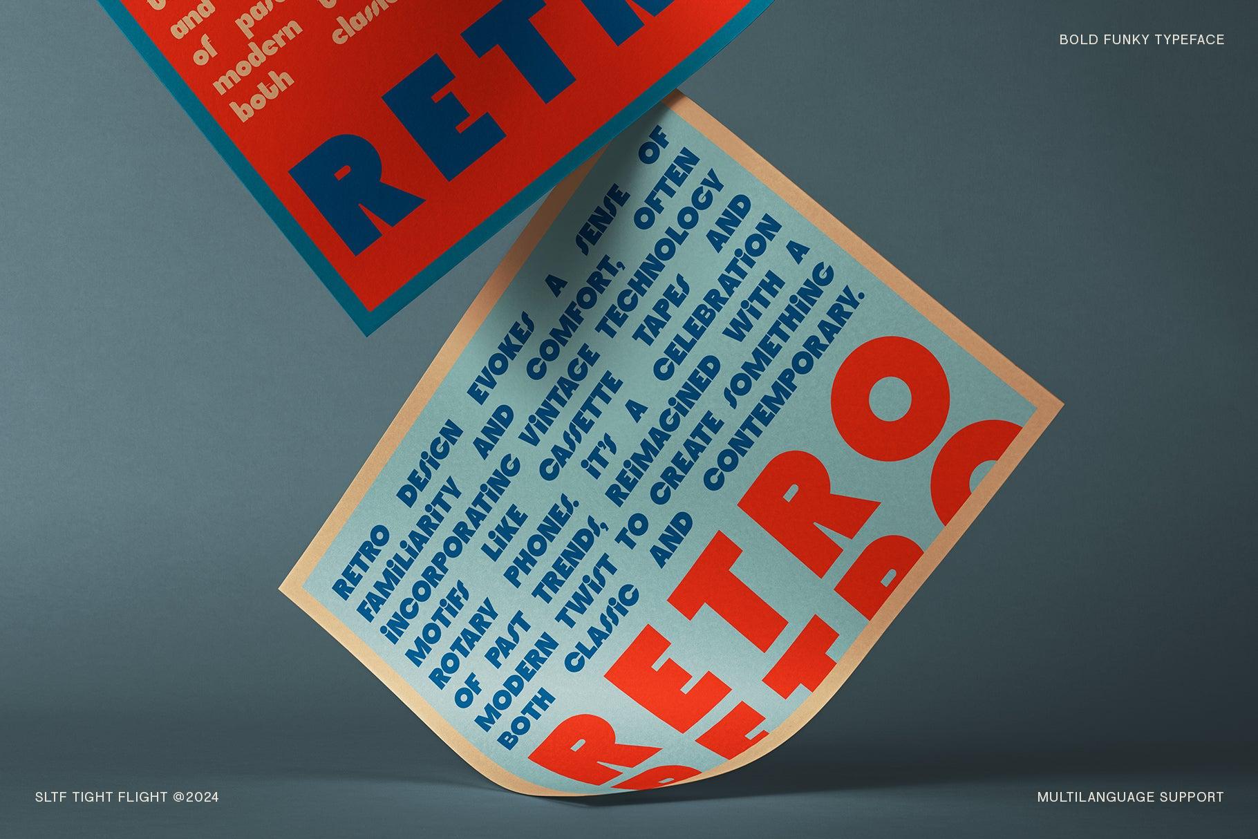 SLTF Tight Flight - Bold Funky Font