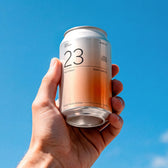 Soda Can Mockup with Sky Backdrop
