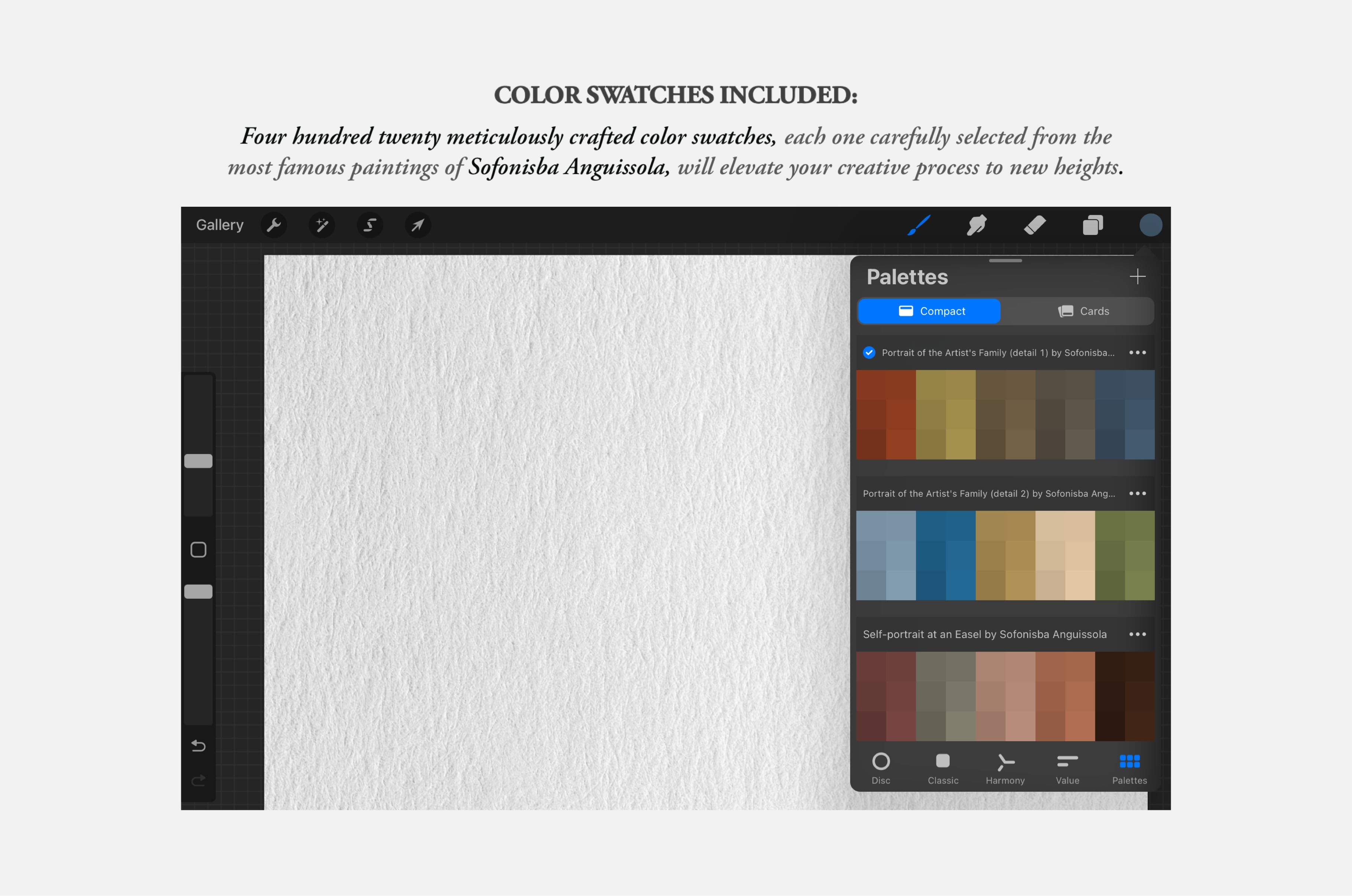 Sofonisba Anguissola Procreate Kit