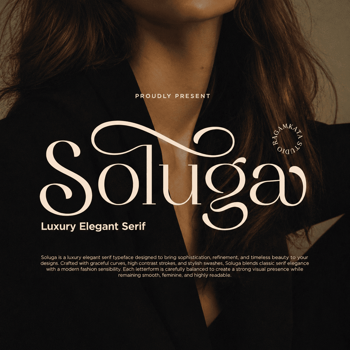 Soluga - Luxury Elegant Serif Font by Ragamkata Studio, preview 1