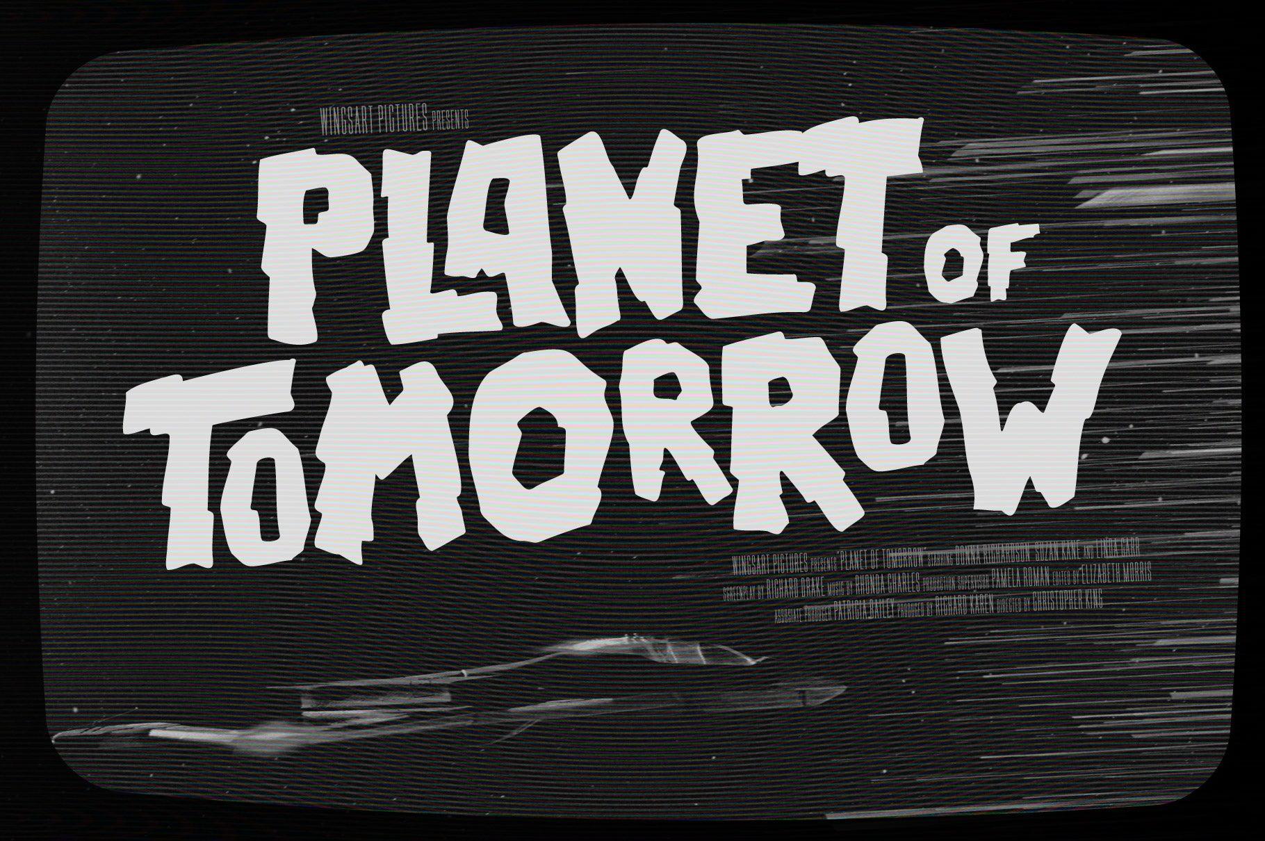 Space Rocks! A Retro Sci-Fi Font Inspired by 1950s Television Serials