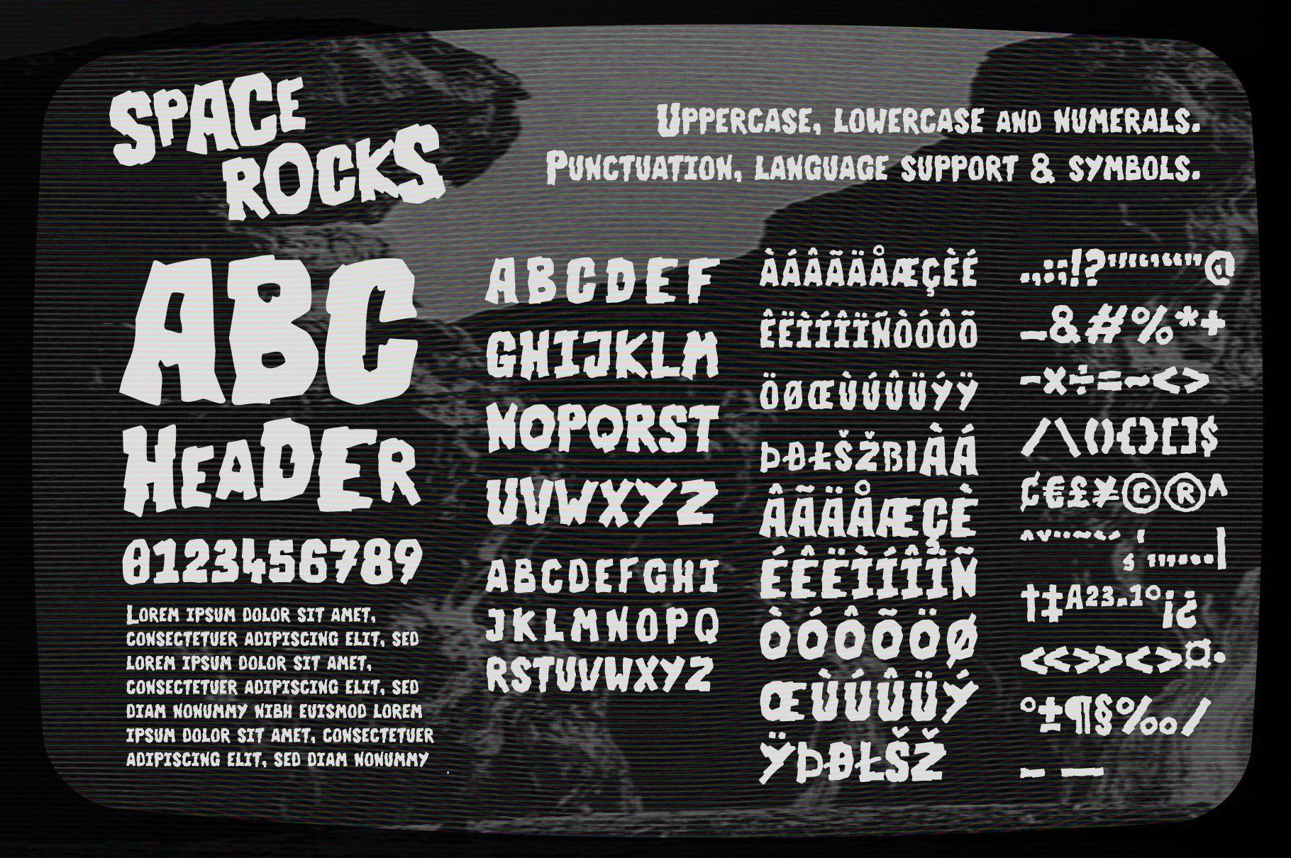 Space Rocks! A Retro Sci-Fi Font Inspired by 1950s Television Serials