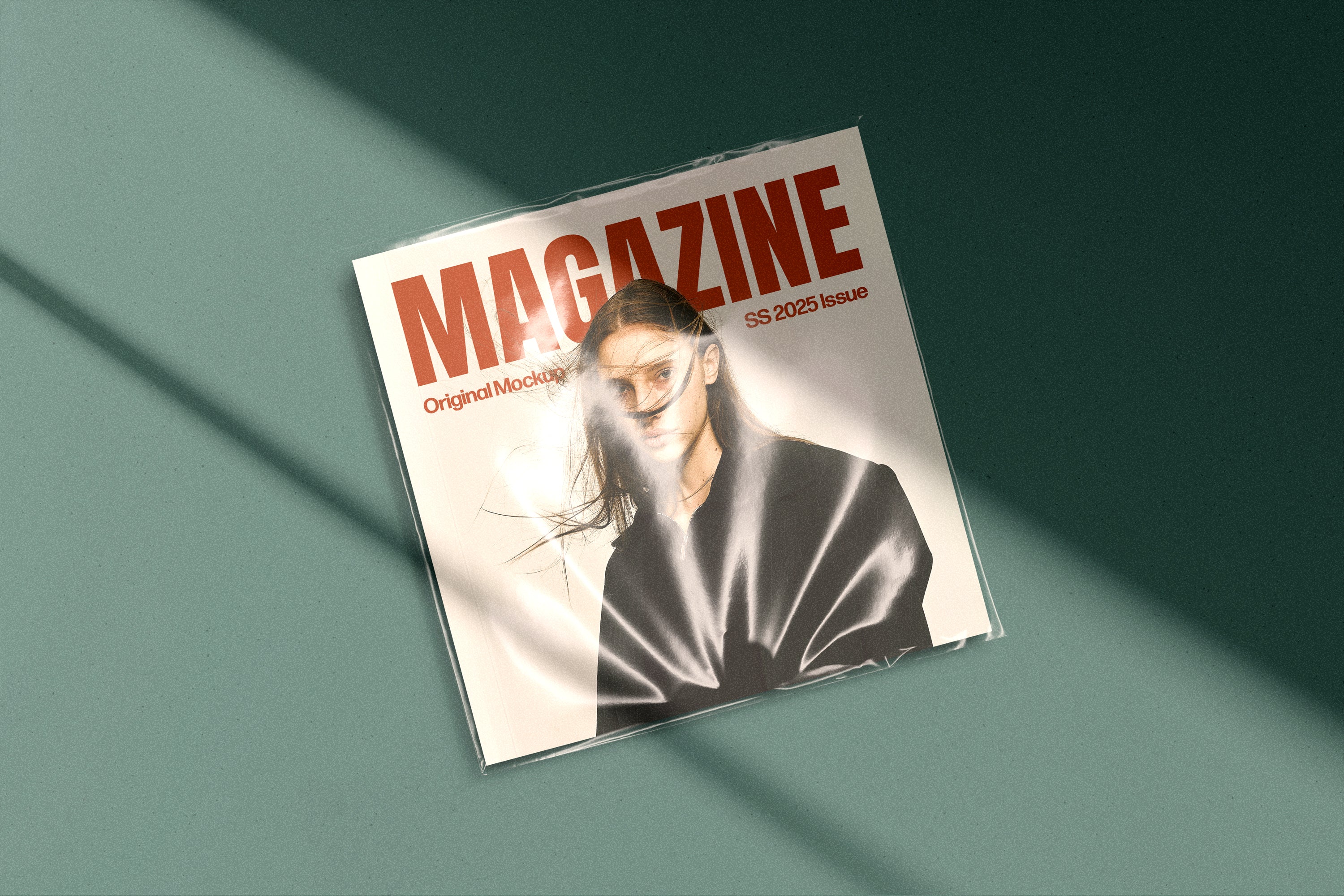 Square Magazine Mockups Set