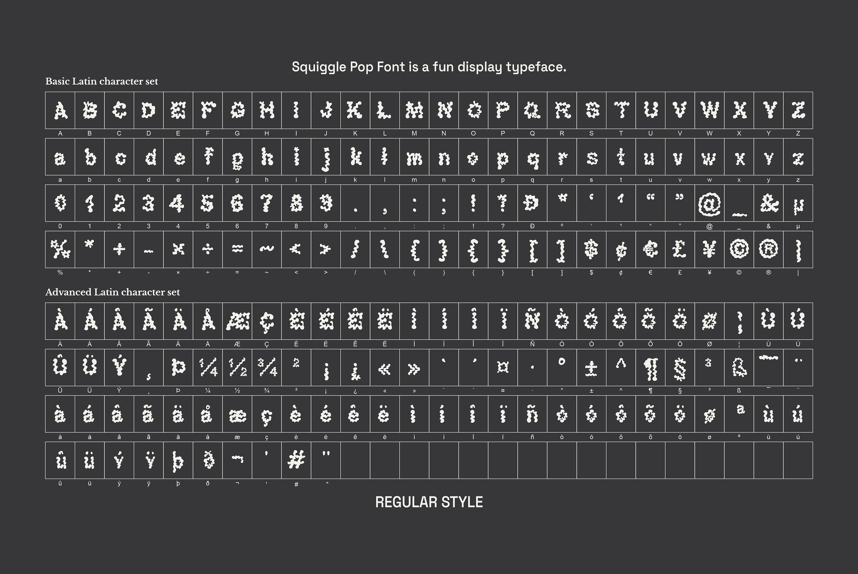 Squiggle Pop Font - Fun Display Typeface