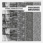 Stones, Marbles & Tiles Procreate Kit