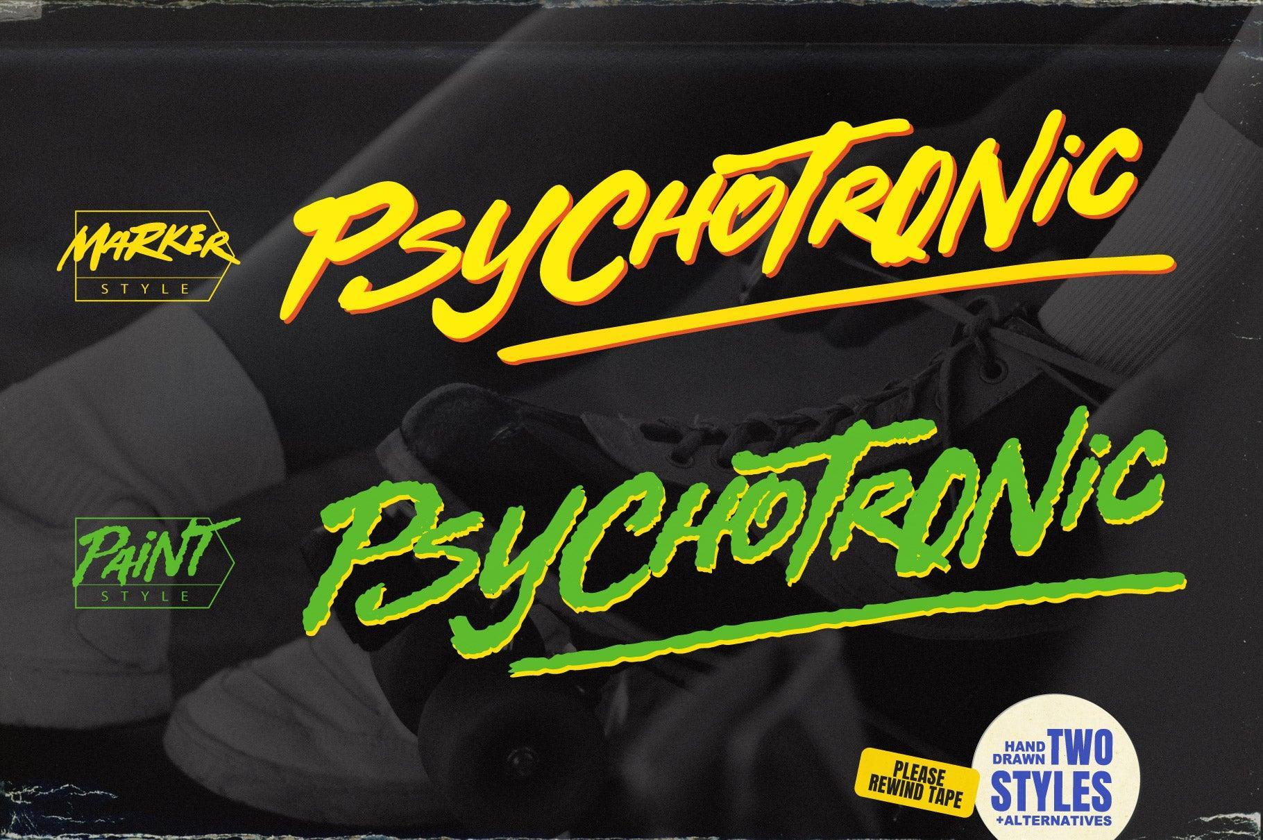 Street Punks: Graffiti Inspired Marker Pen and Paint Brush Font