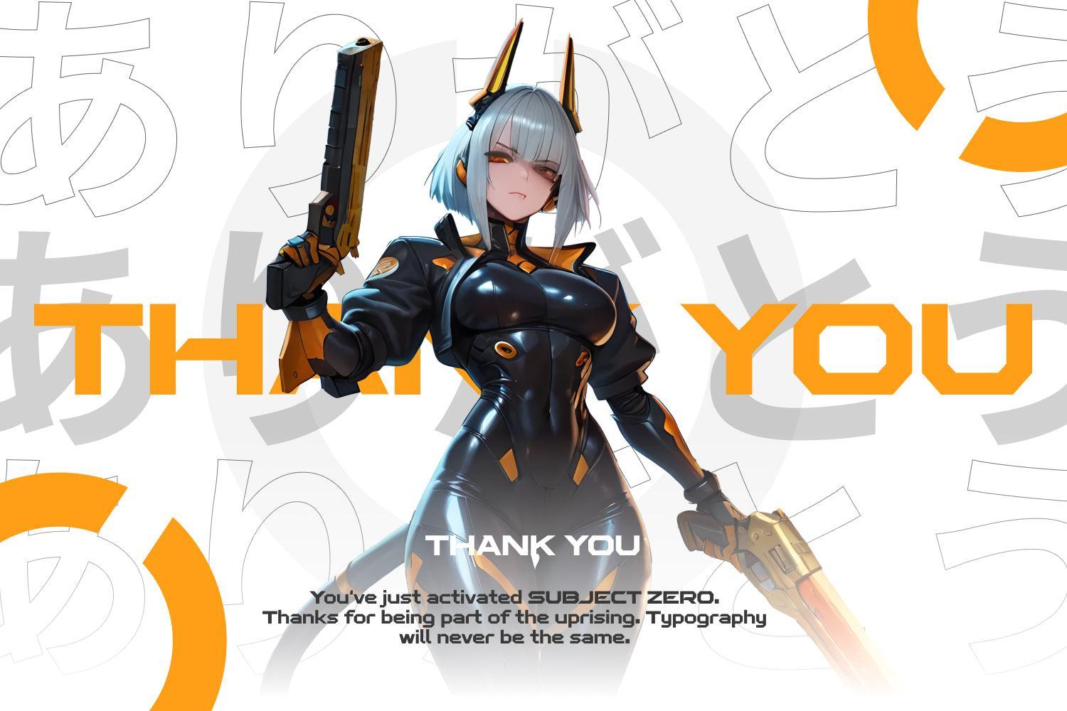 Subject Zero Futuristic Display Font