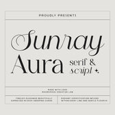 Sunray Aura – Modern Serif & Script Font