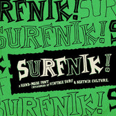 Surfnik - A Hand-Made Vintage Surf and Beatnik Font