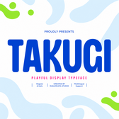 Takugi - Condensed Rounded Sans Font