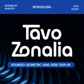 Tavo Zonalia Rounded Geometric Sans Display Font