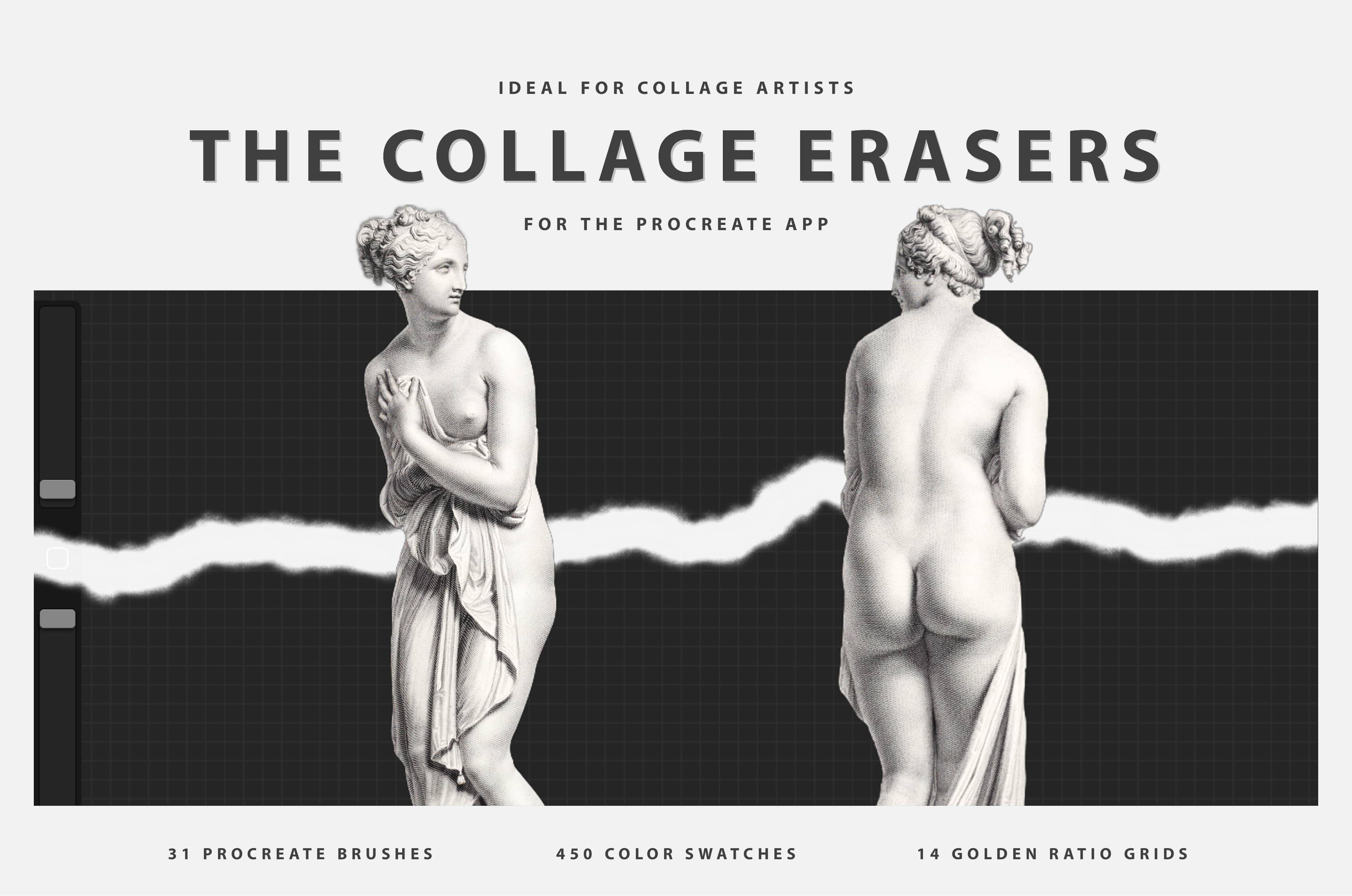 The Collage Eraser Procreate Brushes