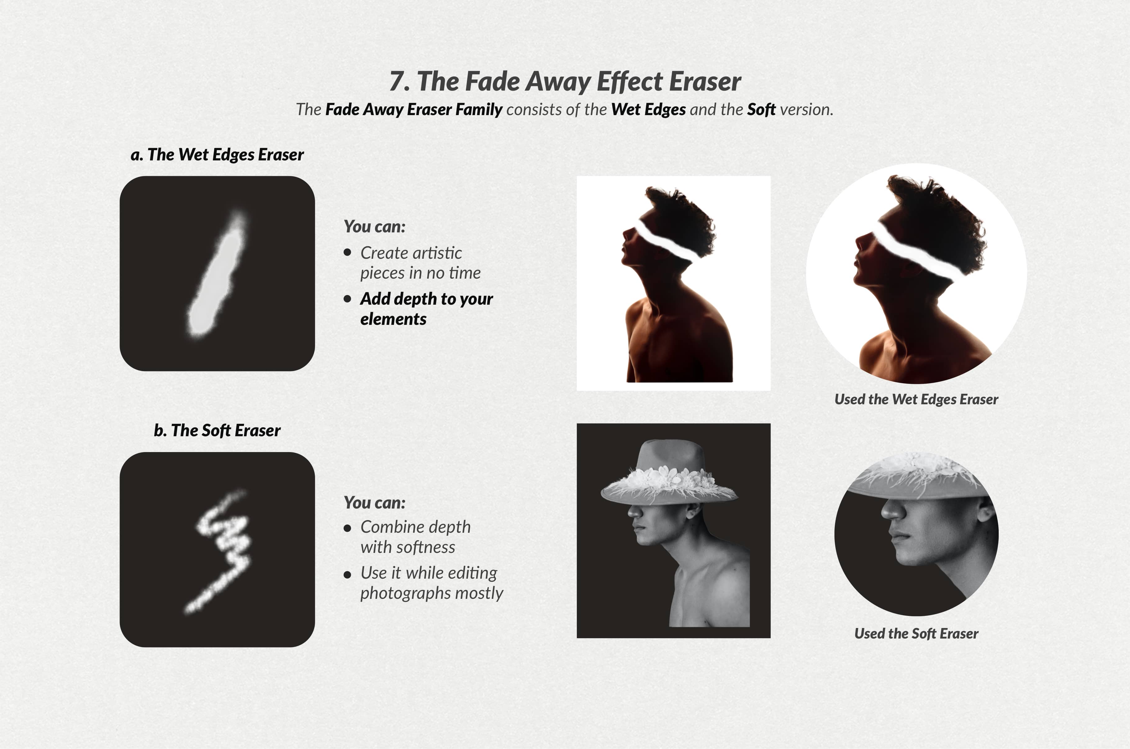 The Collage Eraser Procreate Brushes