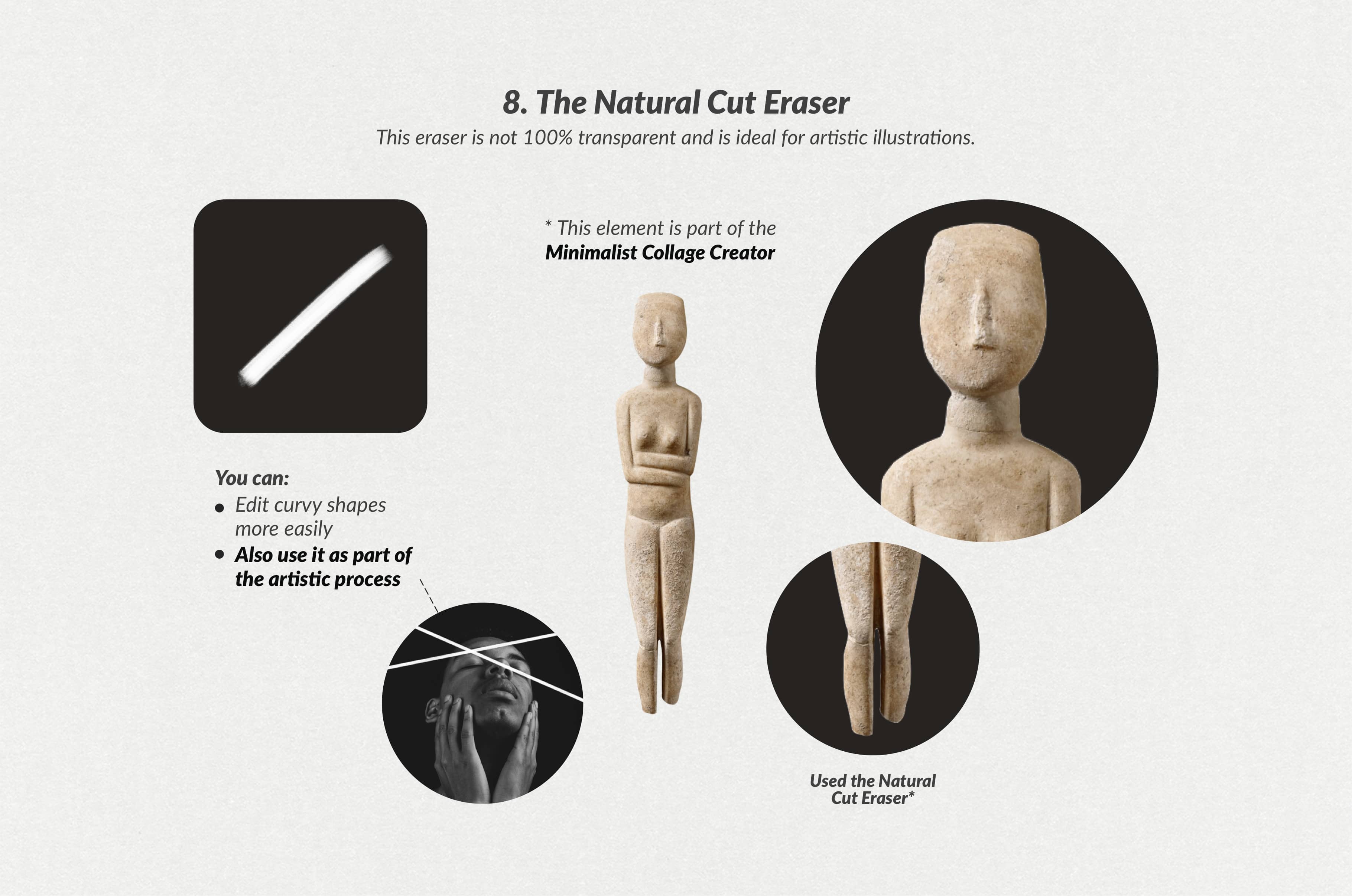 The Collage Eraser Procreate Brushes